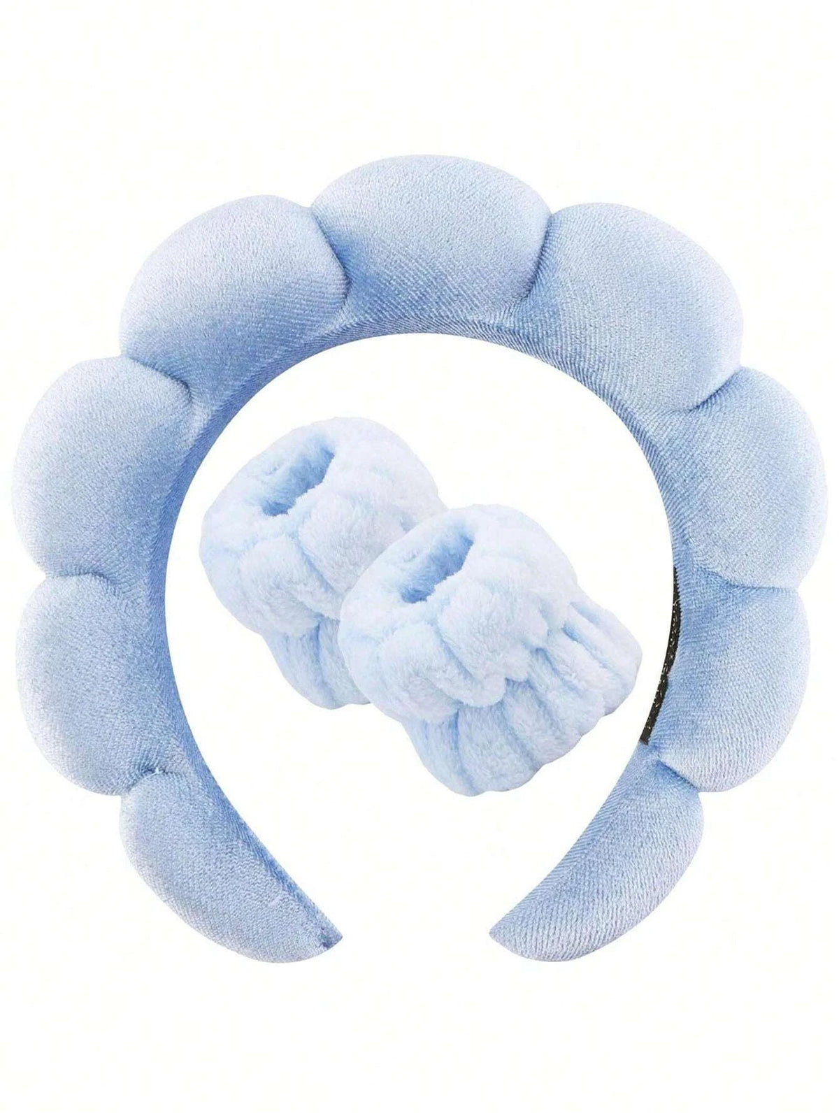 ORA Spa Headband and Wristband Set - Soft and Comfortable